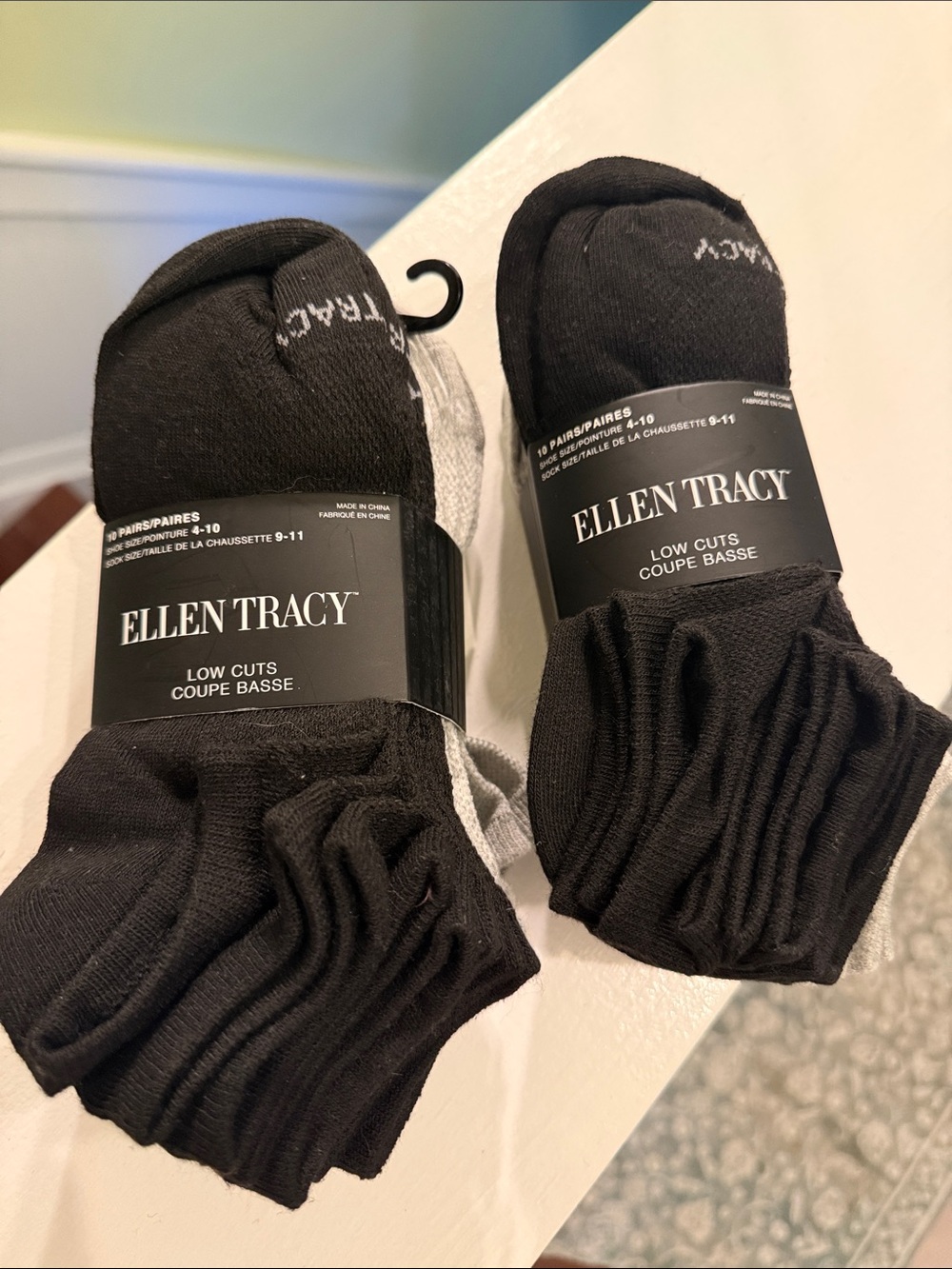 Ellen Tracy Low Cut Casual Socks - 2 packs of 10 pairs (20 pairs)